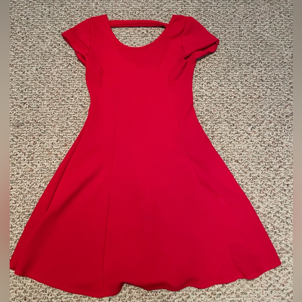 red dress